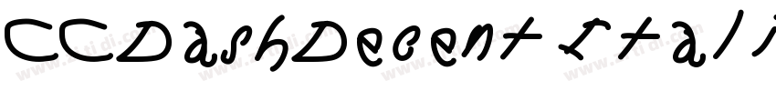 CCDashDecent Italic字体转换